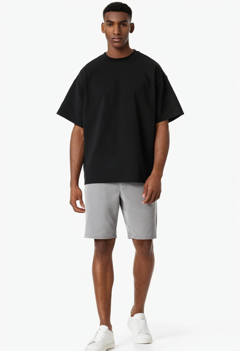 Loffar Black Oversized T-Shirt