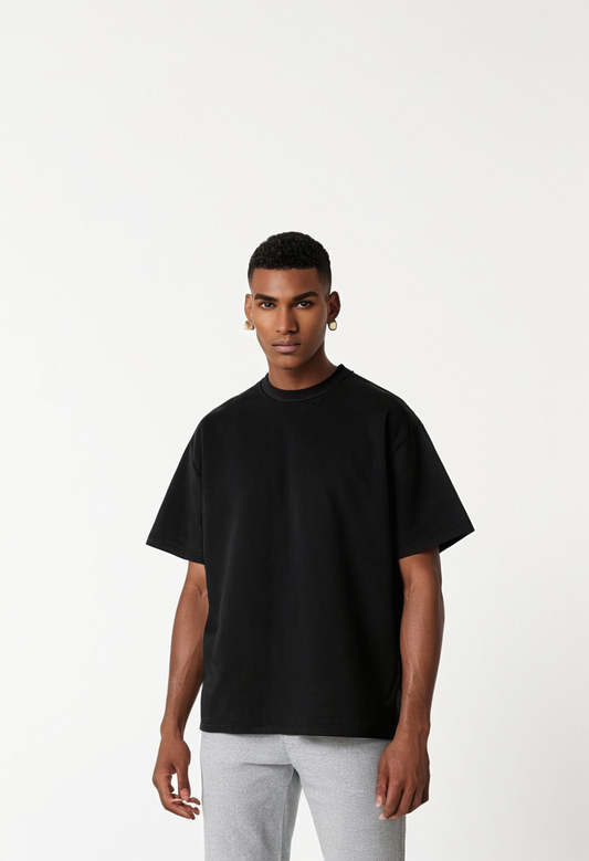 Loffar Black Oversized T-Shirt